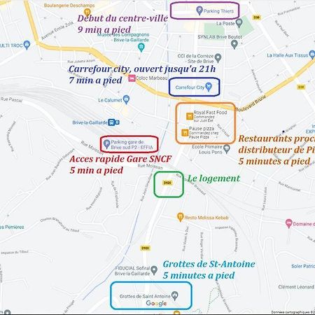 Logement A Brive Avec Terrasse Et Climatisation - Pres De La Gare Et Du Centre-Ville - Wifi Et Stationnement Gratuit 外观 照片